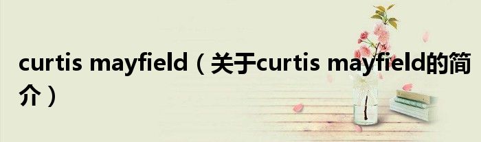 curtis mayfield（關(guān)于curtis mayfield的簡(jiǎn)介）