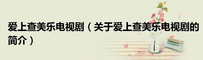 愛(ài)上查美樂(lè)電視劇（關(guān)于愛(ài)上查美樂(lè)電視劇的簡(jiǎn)介）