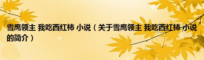雪鷹領主 我吃西紅柿 小說（關(guān)于雪鷹領主 我吃西紅柿 小說的簡介）