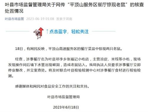 河南平頂山餐廳驚現(xiàn)老鼠事件：食品安全和監(jiān)管問題引發(fā)關(guān)注