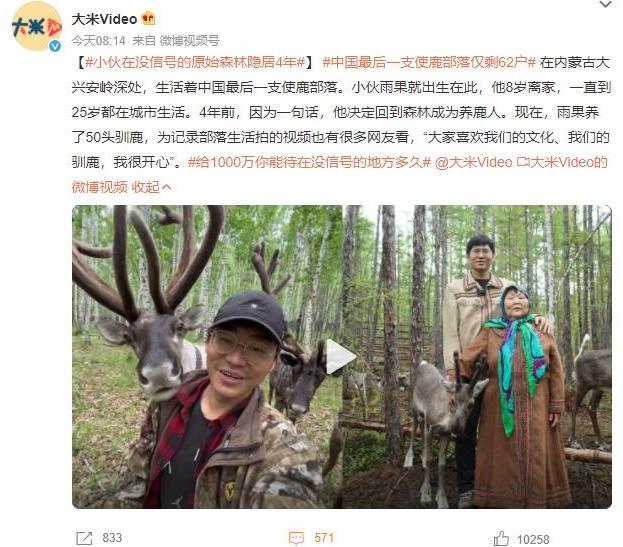 內(nèi)蒙古大興安嶺深處：年輕人隱居原始森林4年，成為養(yǎng)鹿人的故事