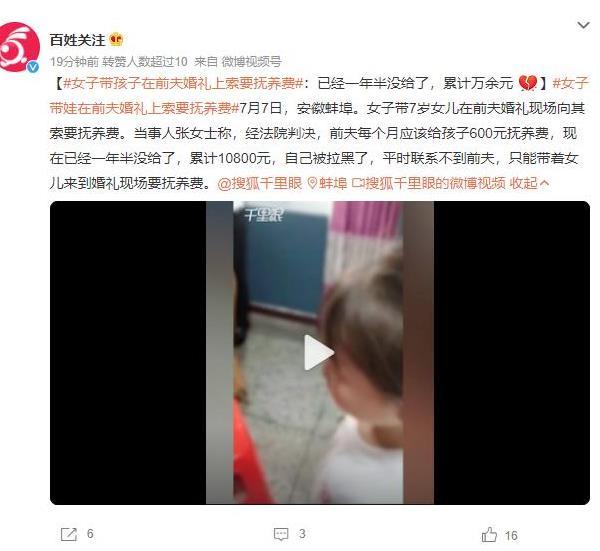 離婚后子女撫養(yǎng)費(fèi)爭議：女士在前夫婚禮現(xiàn)場(chǎng)索要，凸顯問題的復(fù)雜性